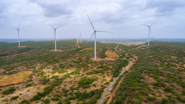Windmill farm - windmill energy 