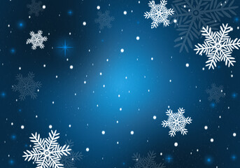 Fototapeta na wymiar Blue abstract winter background.