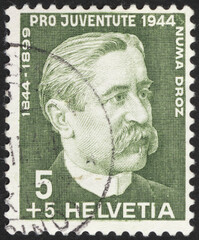 Postage stamps of the Helvetia. Stamp printed in the Helvetia. Stamp printed by Helvetia.