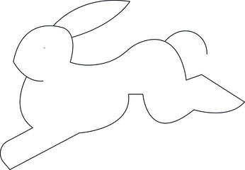 easter icons bunny and rabbit