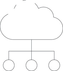 development icons cloud data  and cloud