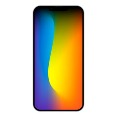 Realistic smartphone. Smartphone mockup. Device front view. 3D mobile phone stock vector.