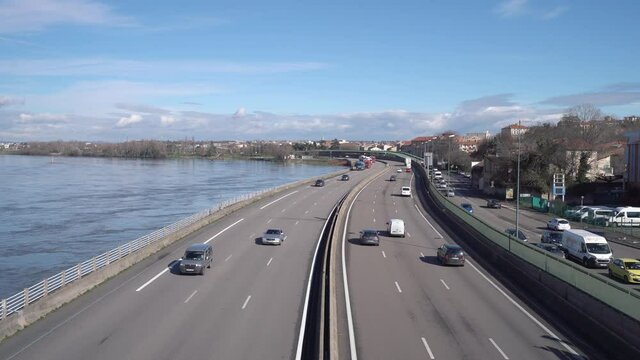 Smooth Traffic On French Motorway Network Going South of the Country