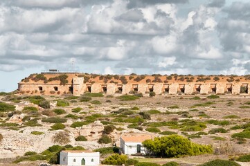 La Mola Fortress - Menorca - Spain. - obrazy, fototapety, plakaty