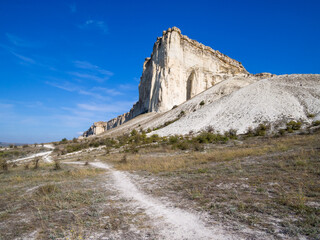 View of the white rock, Belogorsk, Crimea