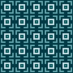 Abstract geometric pattern of squares. Seamless mosaic and tile. Vector illustration