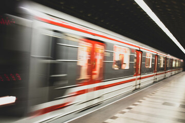 Photo of a disturbed metro in Prague