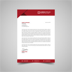 Modern creative and business style letterhead design vector template