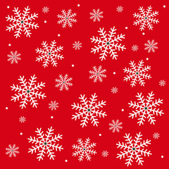 vector new year illustration banner snowflake snow holiday background winter graphic design flake merry red color beautiful greeting card poster frame fabric festive happy decor  gift banner 