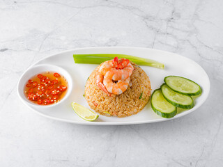 rice with shrimp thai cuisine