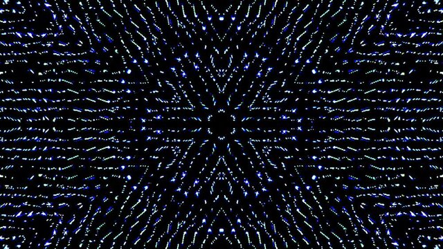color blue lines glowing waves shape background kaleidoscope abstract
