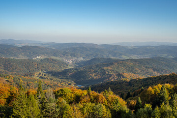 Fototapeta premium Beskid Sądecki, Krynica Zdrój. Jaworzyna Krynicka
