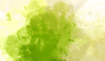 Abstract green and yellow painting background Painted rouge texture Spots of paint  Modern artwork.