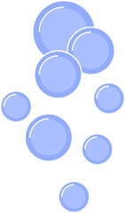 Bubble line icon isolated on white background. Soap or water icon Vector eps.