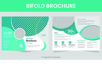 Design annual report, vector template brochures, flyers, presentations, leaflet, magazine a4 size. Yellow, Blue, and green elements on a white background. - stock vector