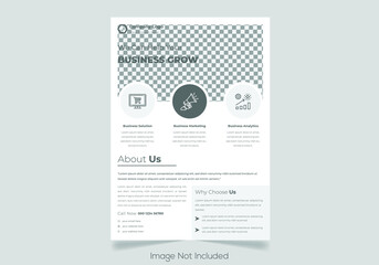 Business Flyer Corporate Flyer Template Geometric shape Flyer Circle Abstract Colorful concepts