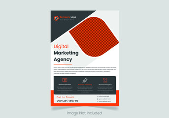 Brochure design, cover modern layout, annual report, poster, flyer in A4