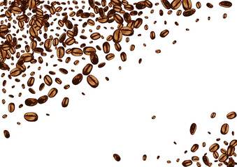 Dark Pile Organic Vector White Background.