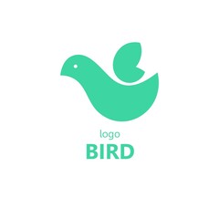 VECTOR . Bird. Symbol icon or logo. Business icon for the other company. Design element. Illustration. Flat image.