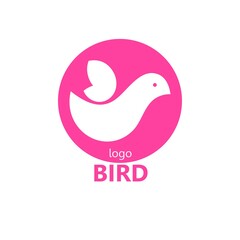 VECTOR . Bird. Symbol icon or logo. Business icon for the other company. Design element. Illustration. Flat image.