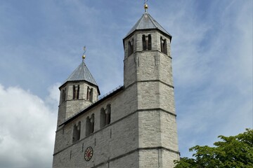 Fototapeta na wymiar Türme der Stiftskirche in Bad Gandersheim / Harz