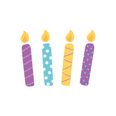 birthday burning candles