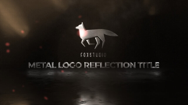 Metal Logo Reflection Title