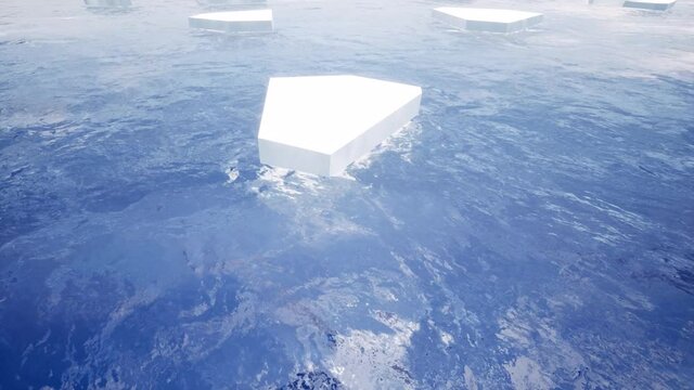 Iceberg Antarctic ocean wave environment melting 