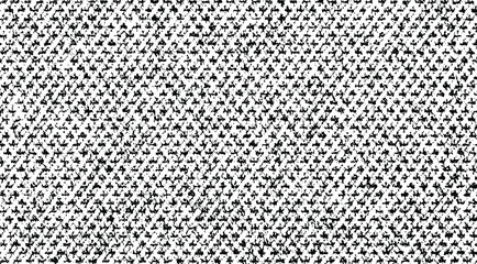 Small uneven spots and particles of debris. Abstract vector texture. Distressed uneven background. Grunge texture overlay with fine grains isolated on white background. Vector illustration. EPS10.