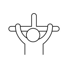 worship christian catholic icon vector