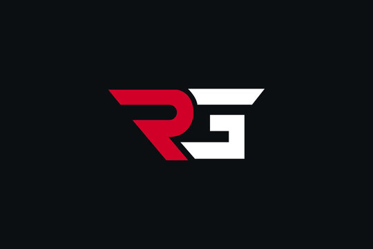 RG Letter Logo Design. Creative Modern R G Letters icon vector Illustration.