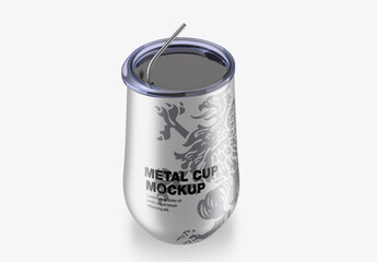 Stainless Steel Travel Cup Mockup