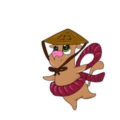 Children's vector design funny cat for stickers, social networks,postcards