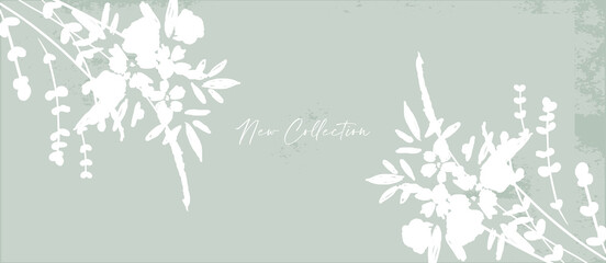 Social media banner template for advertising spring arrivals collection 
