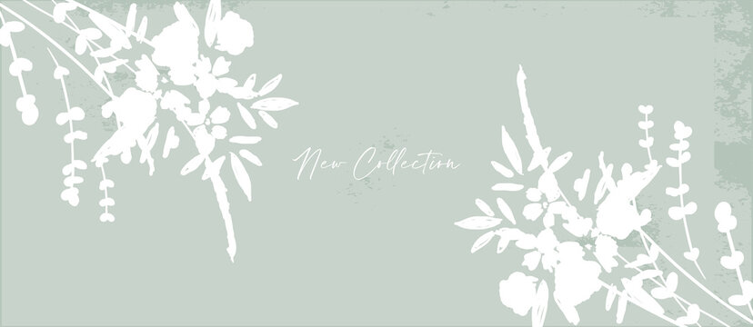 Social media banner template for advertising spring arrivals collection