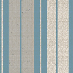 Seamless beige white
 farmhouse style stripes texture. Woven linen cloth pattern background. Line striped closeup weave fabric for kitchen towel material. Pinstripe fiber picnic table cloth