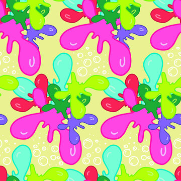 Vector children's seamless design for fabric backgrounds