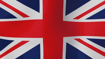 3D render wave background of  the UK