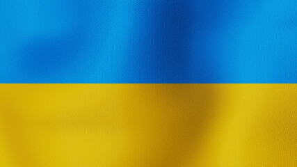 3D render wave background of  Ukraine