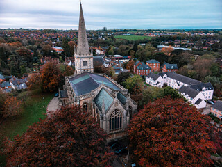 view of the Buckingham Parish Church 