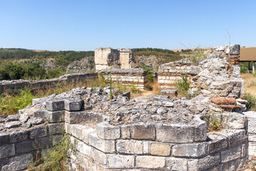 Ruins of medieval fortificated city of Cherven, Bulgaria