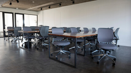 Interior view of empty modern office