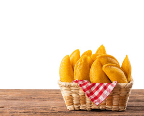 Delicious and traditional Colombian empanadas - Text space