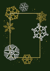 Glitter textured snow crystal illustration.