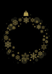 Glitter textured snow crystal illustration.