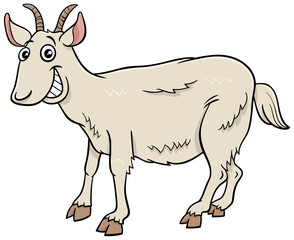 cartoon goat farm animal character
