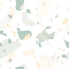 Terrazzo seamless pattern. Earthy  minimalistic