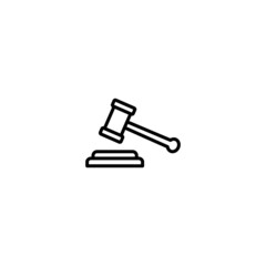 Gavel icon, Gavel sign vector