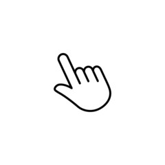 Hand cursor click icon vector