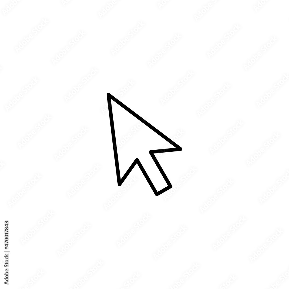 Aufkleber cursor click icon, cursor sign vector